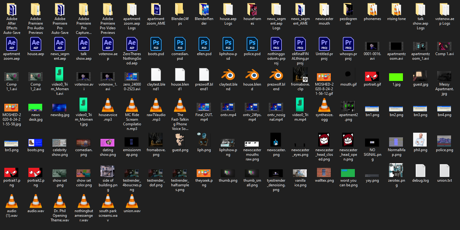 My mess of a project folder