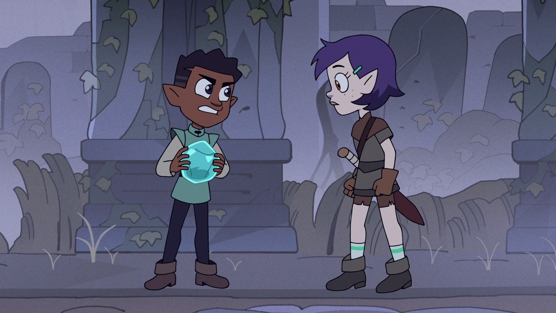 Gus arguing with that one girl from Glandus.