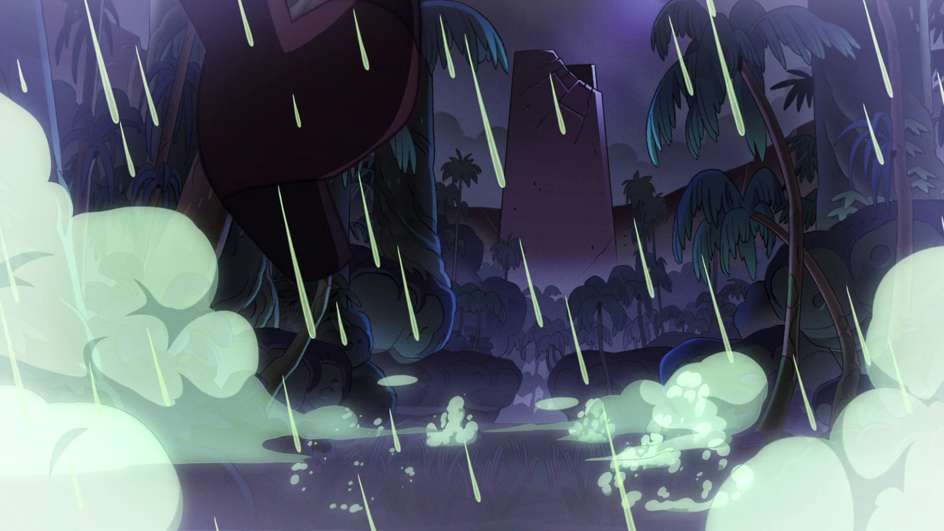 Eda runs towards the mysterious tower.